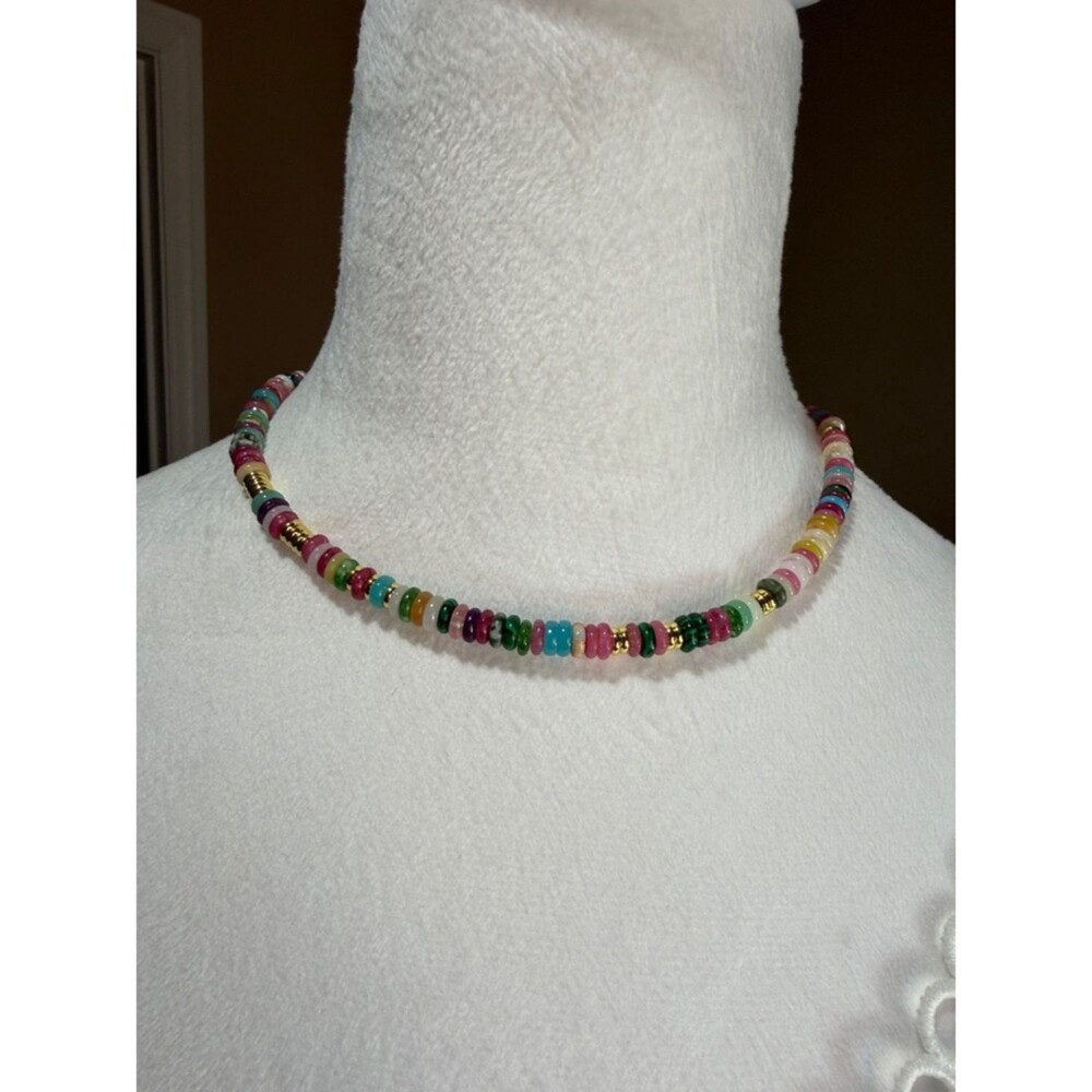 Kiss Yan BOHO Multicolor Beaded Choker Necklace - Women's Jewelry